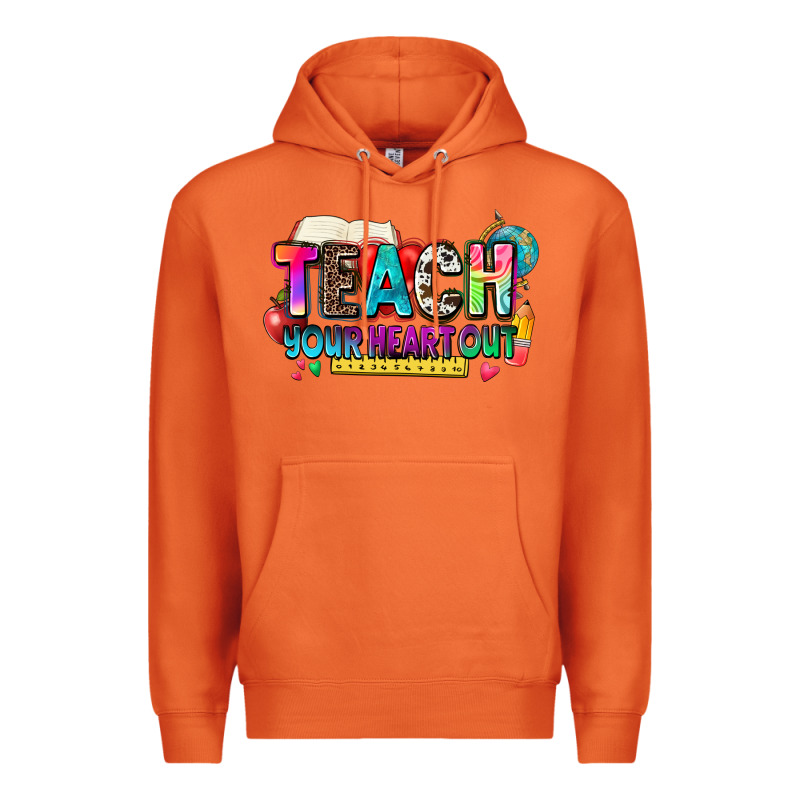 Teach Your Heart Out Premium Hoodie by NancyCooperArtShop | Teevron