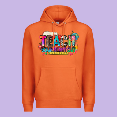 Teach Your Heart Out Premium Hoodie Designed By Nancycooperartshop