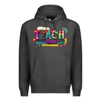 Charcoal Heather teach your heart out Premium Hoodie - NancyCooperArtShop