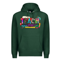 Sports Green teach your heart out Premium Hoodie - NancyCooperArtShop