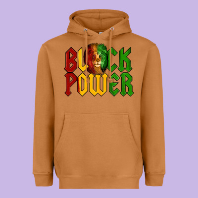 Juneteenth Lion King Black Power Heavyweight Hoodie Designed By Lillyallendesigns
