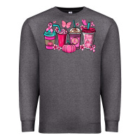 Charcoal Heather cancer coffee cups Premium Sweatshirt - NancyCooperArtShop
