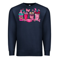 Navy cancer coffee cups Premium Sweatshirt - NancyCooperArtShop