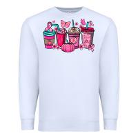 White cancer coffee cups Premium Sweatshirt - NancyCooperArtShop