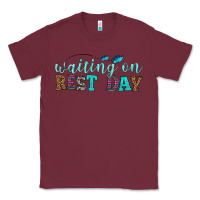 Burgundy waiting on rest day Classic Tee - HRA Design Shop