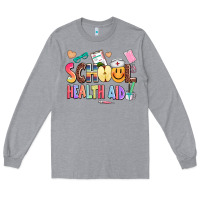 Heather Grey school healt aid Long Sleeve Tee - AdoDesignShop