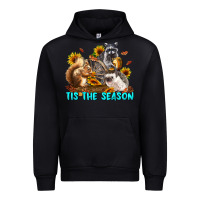 Black Fall Tis The Season Animals Urban Hoodie - LillyAllenDesigns