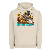 Pigment French Oak Fall Tis The Season Animals Urban Hoodie - LillyAllenDesigns