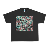 Pigment Black pink and turquoise cowhide and leopard Urban Heavy Tee - RanaPortraitStore