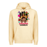 Pina Colada preschool teacher life afro messy bun Premium Hoodie - NancyCooperArtShop