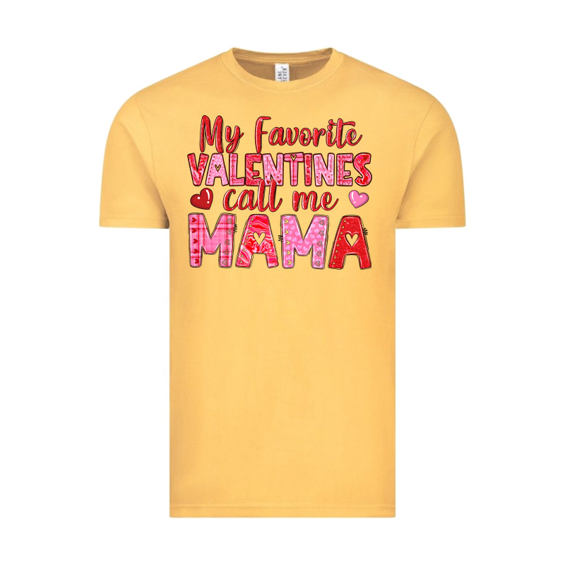 My Favorite Valentines Call Me Mama Vintage Tee by texasbilliewilder | Teevron