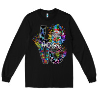 Black love autism Long Sleeve Tee - SublimationCraftShop