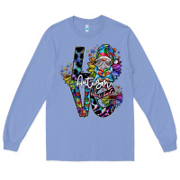 Colony Blue love autism Long Sleeve Tee - SublimationCraftShop