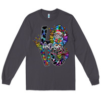 Smoke love autism Long Sleeve Tee - SublimationCraftShop