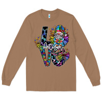 Toasted Coconut love autism Long Sleeve Tee - SublimationCraftShop