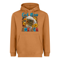 God Bless America Heavyweight Hoodie | Teevron