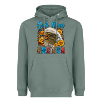 Sage God Bless America Heavyweight Hoodie - LillyAllenDesigns