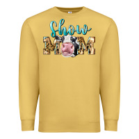 Antique Gold Western Show Mom Holstein Premium Sweatshirt - LillyAllenDesigns