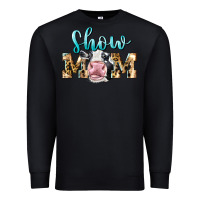 Black Western Show Mom Holstein Premium Sweatshirt - LillyAllenDesigns