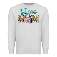 Dove Grey Western Show Mom Holstein Premium Sweatshirt - LillyAllenDesigns