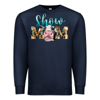 Navy Western Show Mom Holstein Premium Sweatshirt - LillyAllenDesigns