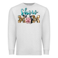 Oatmeal Heather Western Show Mom Holstein Premium Sweatshirt - LillyAllenDesigns