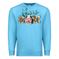 Ocean Blue Western Show Mom Holstein Premium Sweatshirt - LillyAllenDesigns