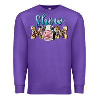 Purple Western Show Mom Holstein Premium Sweatshirt - LillyAllenDesigns