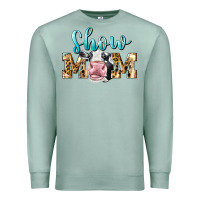 Seafoam Western Show Mom Holstein Premium Sweatshirt - LillyAllenDesigns