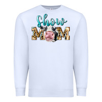 White Western Show Mom Holstein Premium Sweatshirt - LillyAllenDesigns