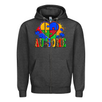 Charcoal Heather autism au some tribe Zipper Hoodie - AdoDesignShop