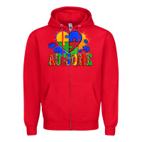 Red autism au some tribe Zipper Hoodie - AdoDesignShop