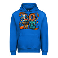 Cobalt Fall Autumn Leopard Love Urban Hoodie - LillyAllenDesigns