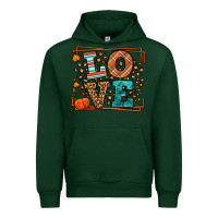 Forest Green Fall Autumn Leopard Love Urban Hoodie - LillyAllenDesigns