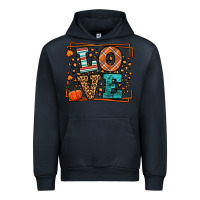Navy Fall Autumn Leopard Love Urban Hoodie - LillyAllenDesigns