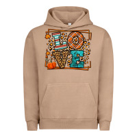 Pigment Burro Fall Autumn Leopard Love Urban Hoodie - LillyAllenDesigns