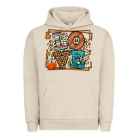 Pigment French Oak Fall Autumn Leopard Love Urban Hoodie - LillyAllenDesigns