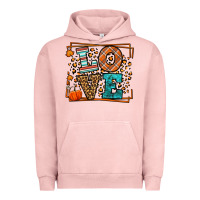 Pigment Salmon Fall Autumn Leopard Love Urban Hoodie - LillyAllenDesigns