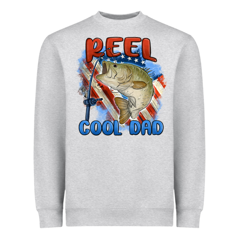 Reel Cool Dad Heavyweight Sweatshirt by MaliasSmallBusiness | Teevron