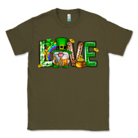 Army Green Love st. patricks day Classic Tee - Neo Western