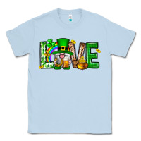 Dusty Blue Love st. patricks day Classic Tee - Neo Western