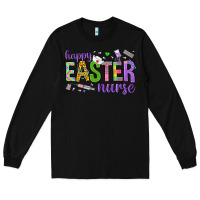 Black happy easter nurse Long Sleeve Tee - Neo Western