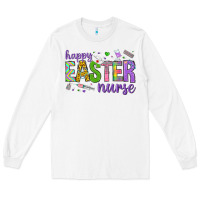 White happy easter nurse Long Sleeve Tee - Neo Western