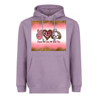 Lavender peace love shih tzu Heavyweight Hoodie - Jasminsmagicworld
