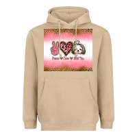 Mushroom peace love shih tzu Heavyweight Hoodie - Jasminsmagicworld
