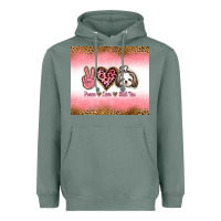 Sage peace love shih tzu Heavyweight Hoodie - Jasminsmagicworld