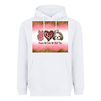 White peace love shih tzu Heavyweight Hoodie - Jasminsmagicworld