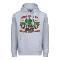 Heather Grey griswold christmas tree farm Premium Hoodie - MaliasSmallBusiness