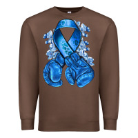 Chestnut blueribbon with boxing gloves Premium Sweatshirt - NancyCooperArtShop
