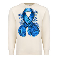 Sandshell blueribbon with boxing gloves Premium Sweatshirt - NancyCooperArtShop